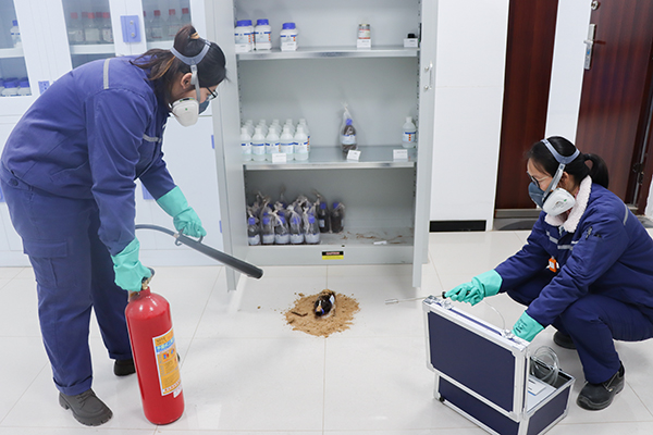 提高安全意識，防患于未然——寧國海創開展危化品泄露演練