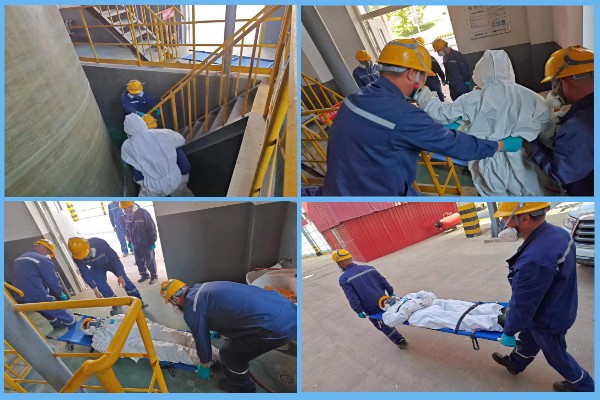 南京海中開展有限空間事故應(yīng)急演練