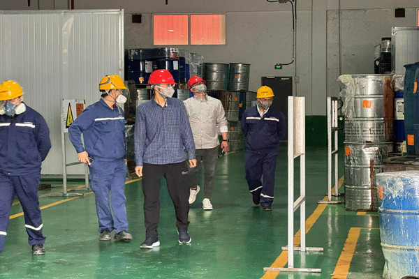 富陽生態環境分局趙浙卿一行蒞臨公司參觀交流