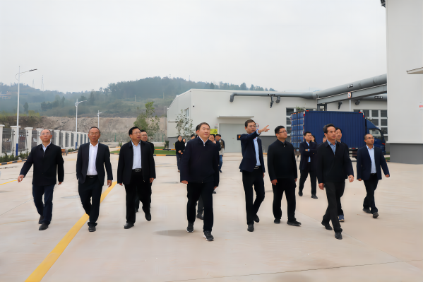 忠縣縣委書記李電一行蒞臨忠縣海螺環(huán)保調(diào)研督導重點項目建設